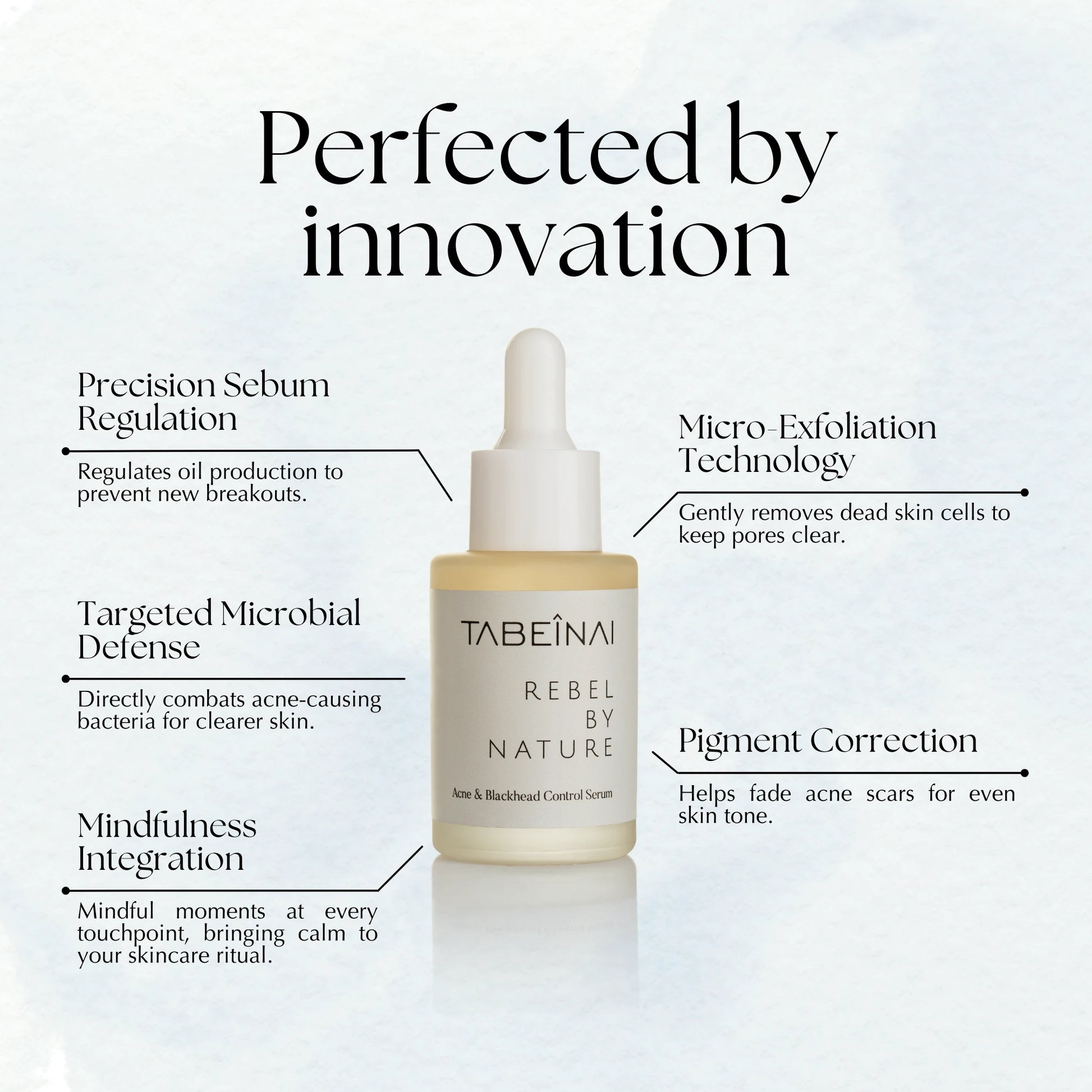 Rebel by nature anti acne and blackhead control serum scientific technologies