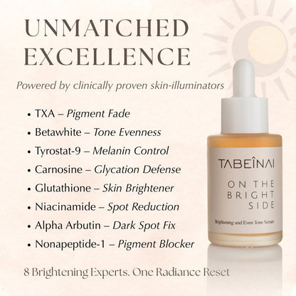 On the bright side Brightening and even tone serum ingredients