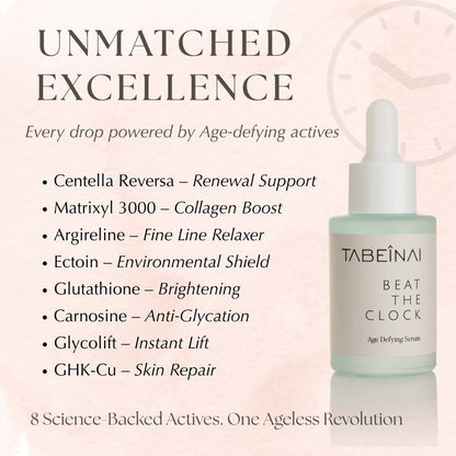 Beat the clock anti aging / ageing serum complete ingredients